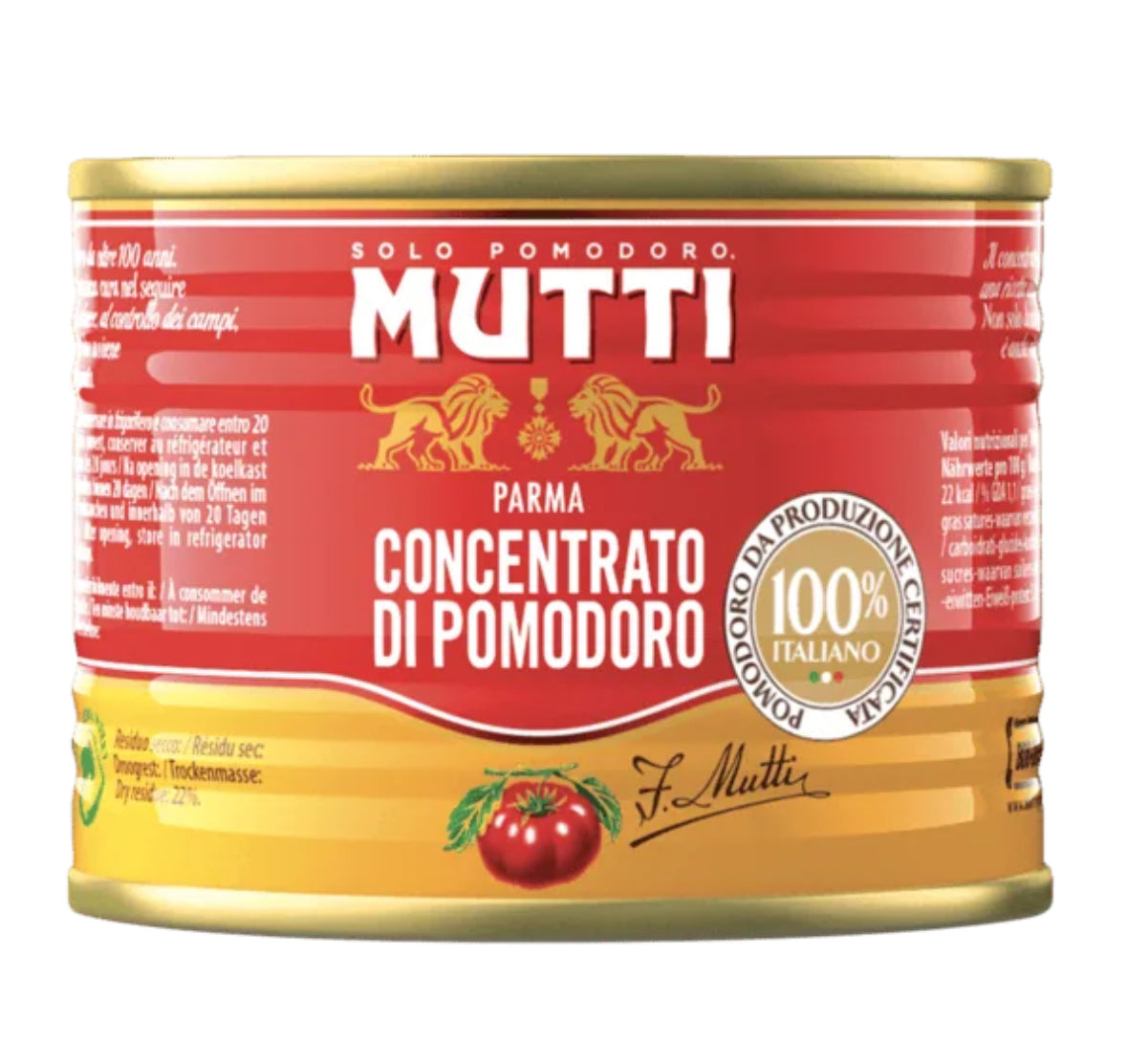 100 concentrato mutti - scatola da 140gr